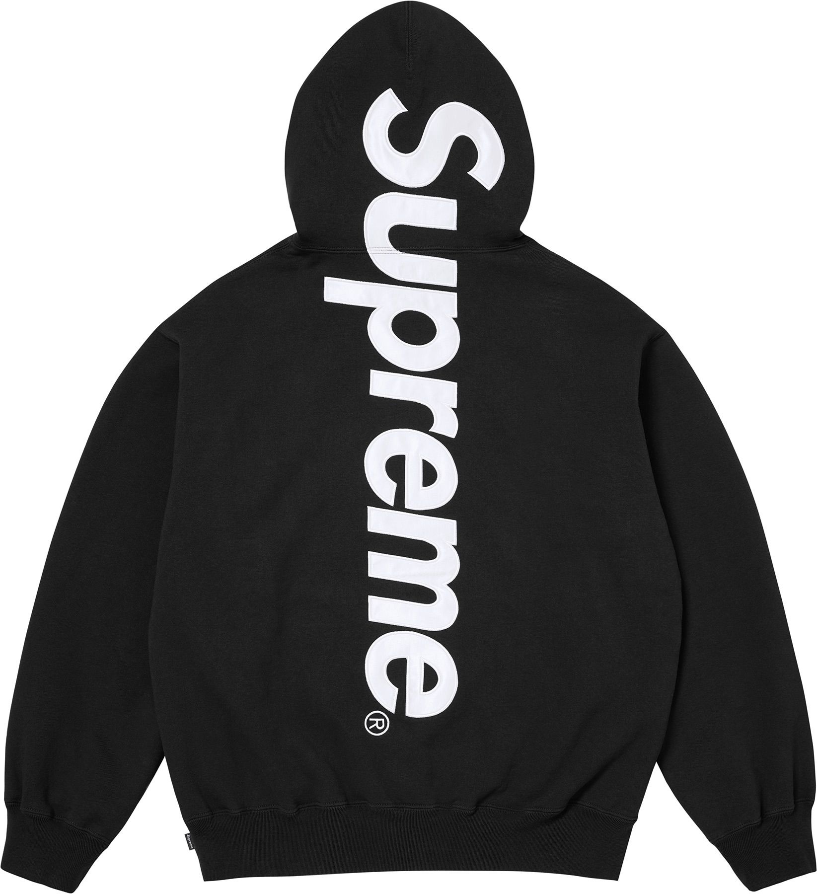 Satin Appliqué Hooded Sweatshirt view 11